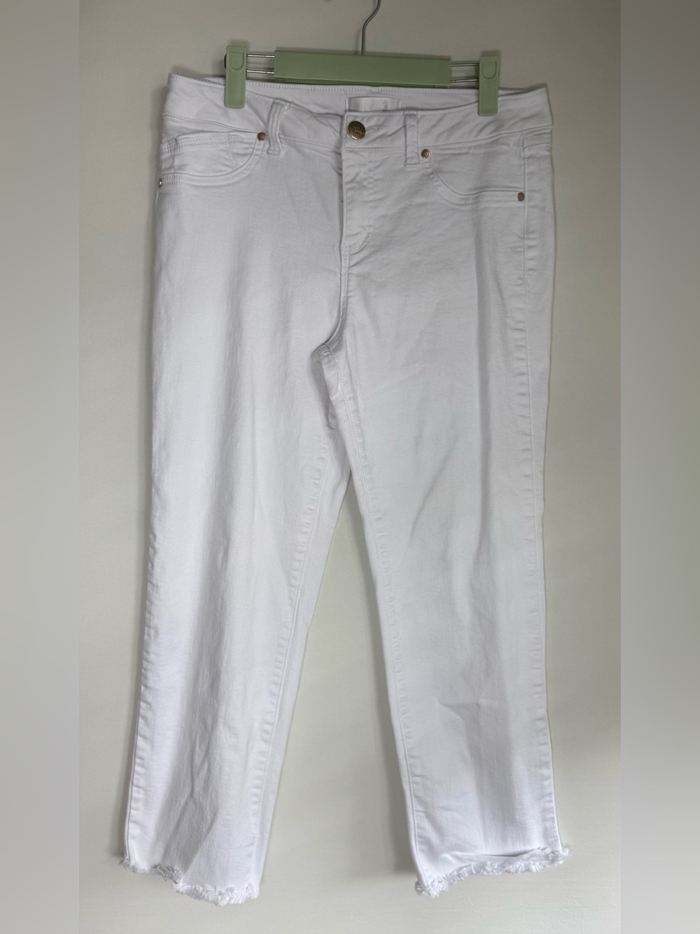 1822 cropped white jeans • Women’s size 10